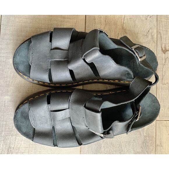 Dr. Martens Doc Mens Leather Dr Doctor Flash Fisherman Sandals Size 14 - Picture 1 of 5